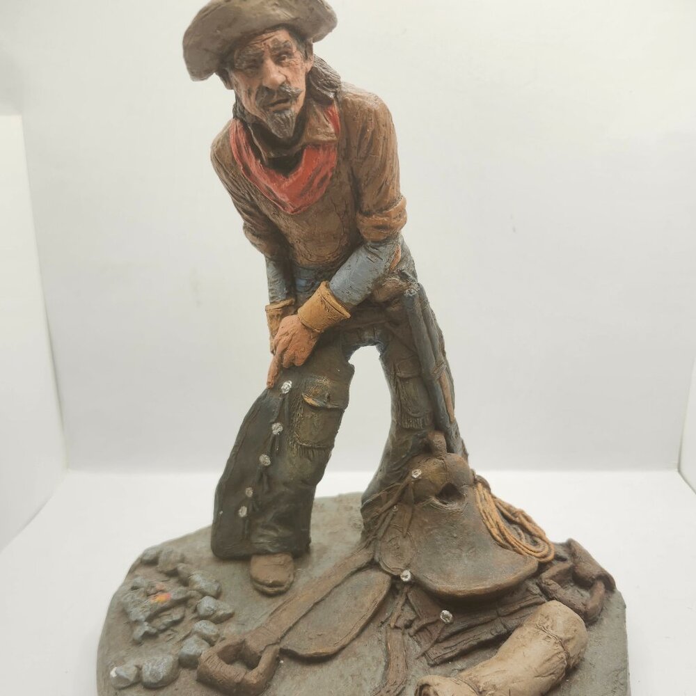 Vintage Michael Garman Trailmaster Statue from 1985 - Signed